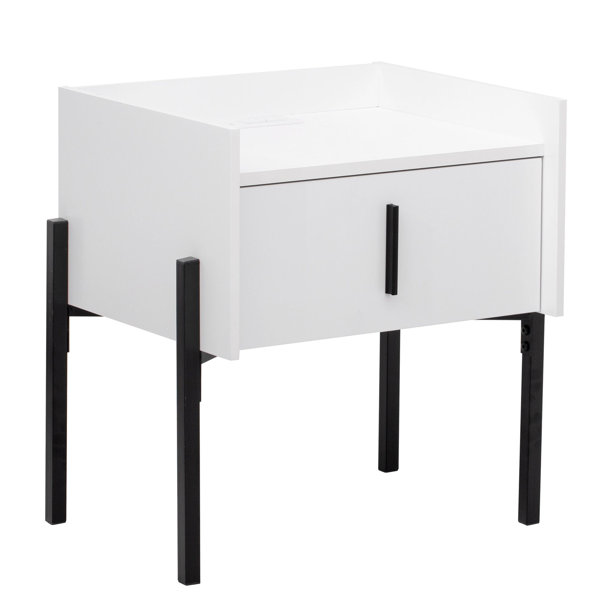 Wrought Studio Deking Iron Nightstand Wayfair